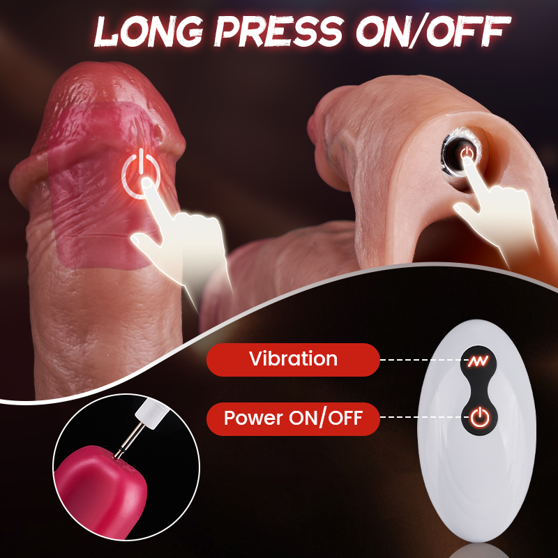 Acmejoy - Penis Sleeve Extender Enlarger Vibrating Cock Ring 8 Modes For Men Couples Dildos