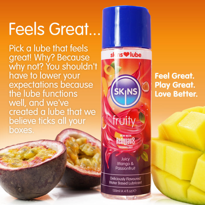 Skins Mango and Passion Fruit (4.4oz) Water-Based Flavored Lubricant