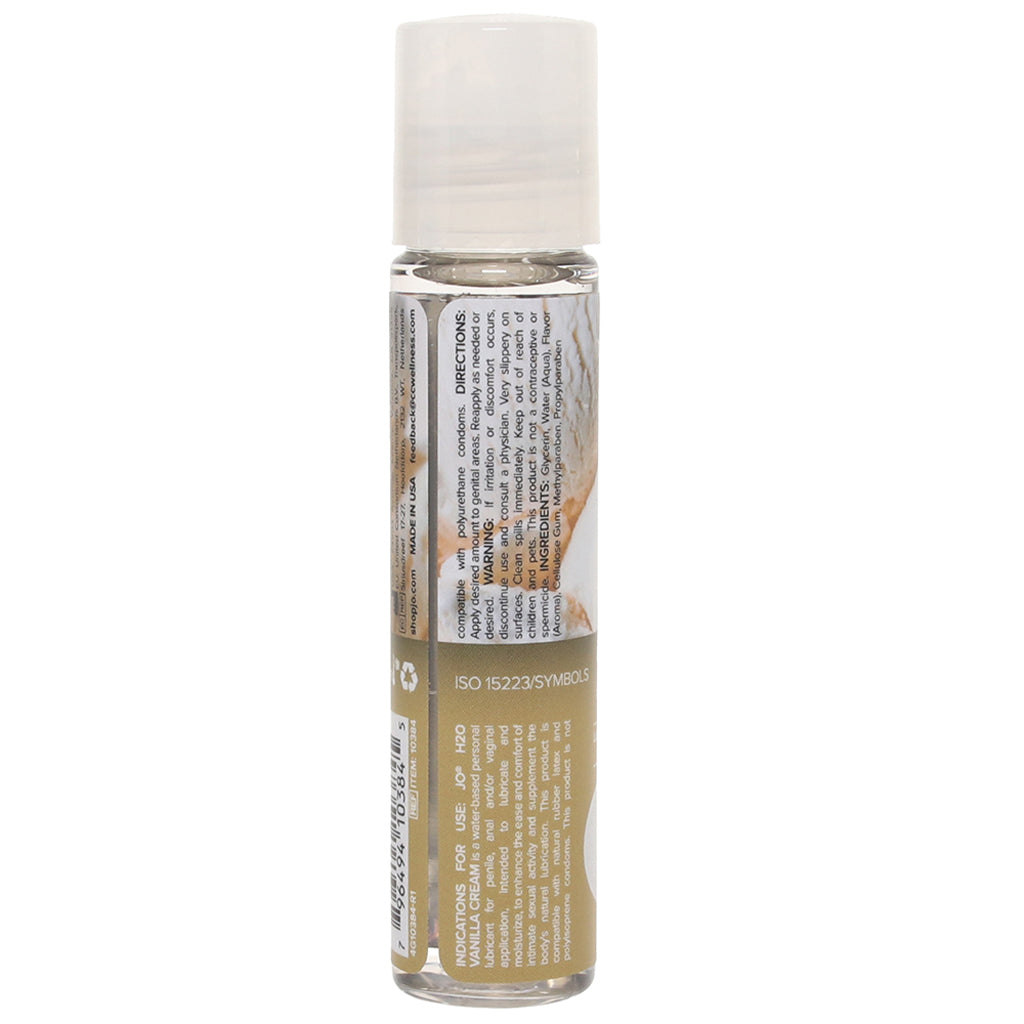 H2O Flavored Lube 1oz/30ml in Vanilla Cream Lubes and Lotions > Flavored Sex Lubes