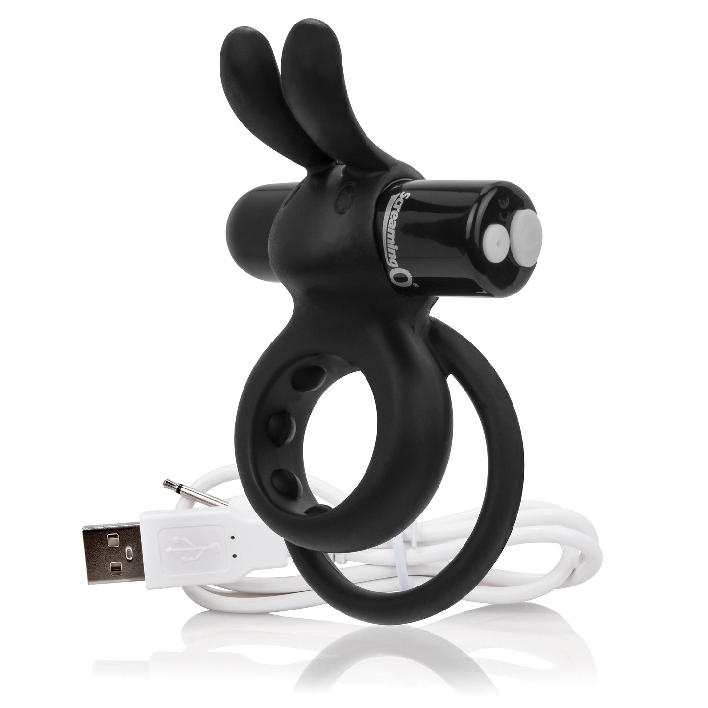 Charged Ohare – Rechargeable Double Cock Ring Rabbit Vibrator