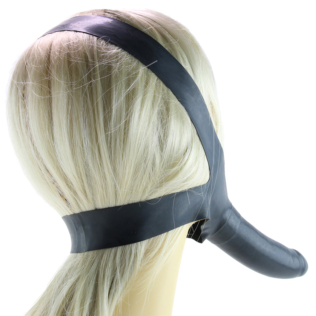 Accommodator Chin Strap-On Dildo in Black Dildo Sex Toys > Strap-On and Harnesses