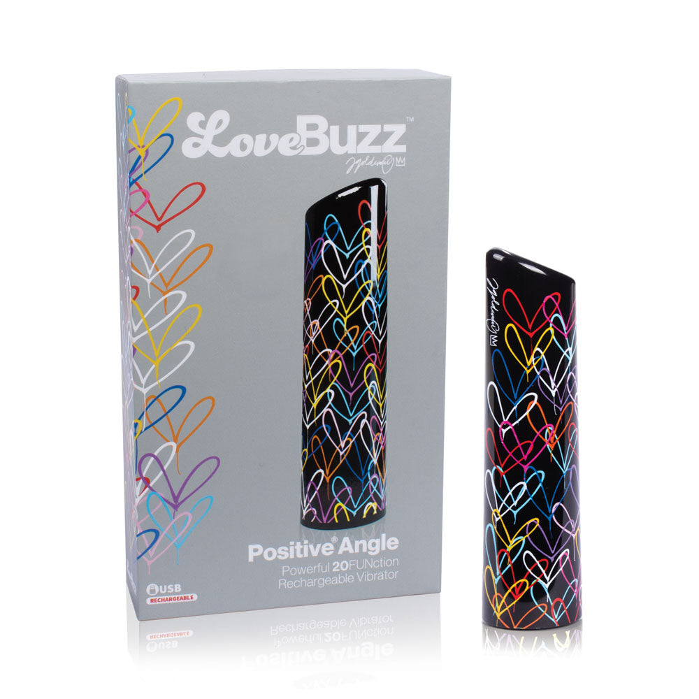 LoveBuzz Positive Angle – Waterproof Rechargeable Massager with Wide Angled Vibration Surface