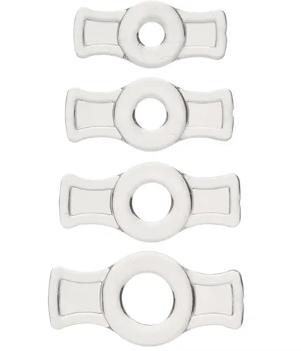 Titanmen Cock Ring Set (Black) – Stretchable Cock Rings Set