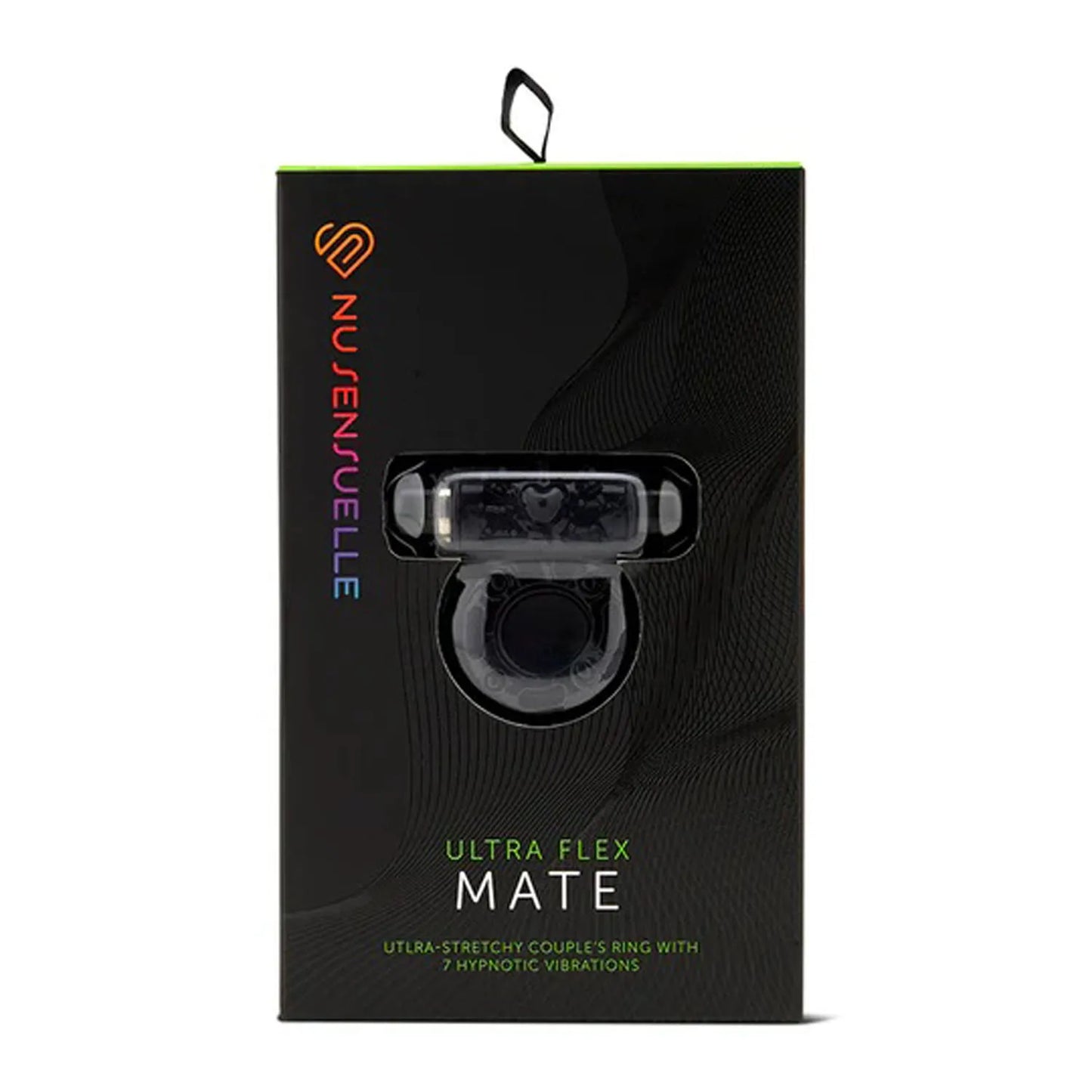 Nu Sensuelle Ultra Flex Mate (Black / Clear) – Couples Ring with Vibration