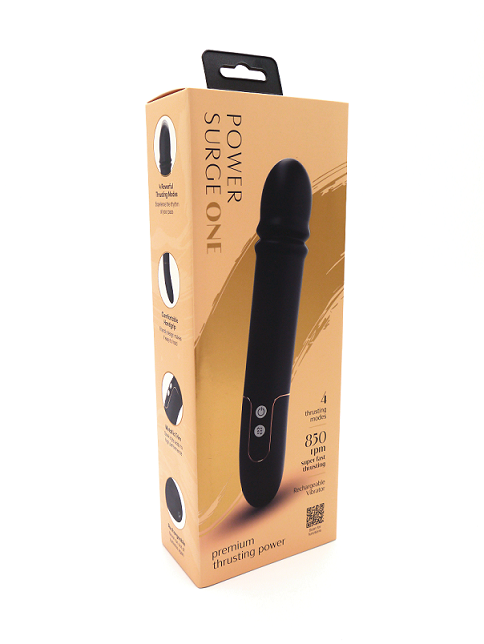 Power Surge One – Waterproof Silicone Thrusting Vibrator with USB Charging