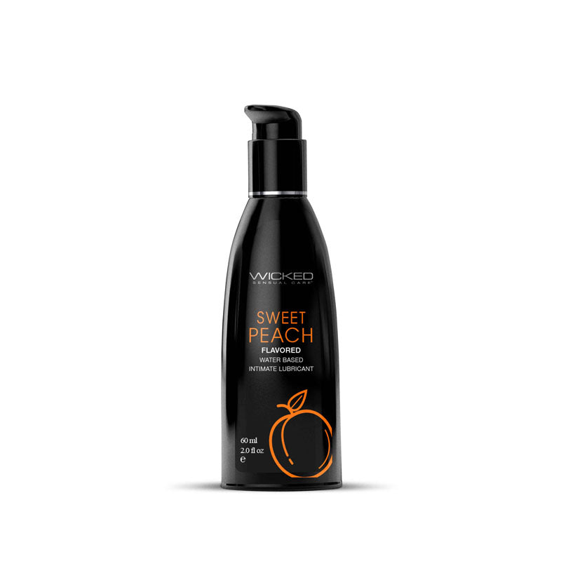 Wicked Aqua Sweet Peach – Flavored Water-Based Lubricant 60 ml Bottle
