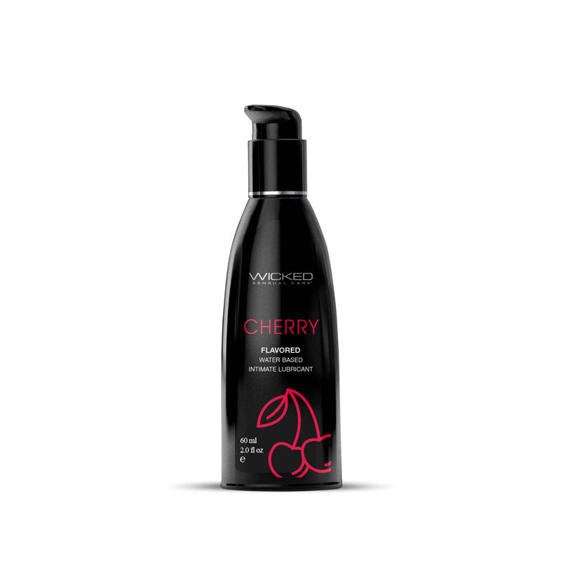 Wicked Aqua Cherry – Cherry Flavored Water-Based Lubricant 60 ml Bottle