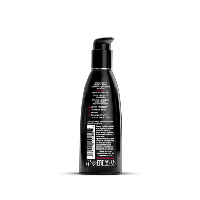 Wicked Aqua Cherry – Cherry Flavored Water-Based Lubricant 60 ml Bottle