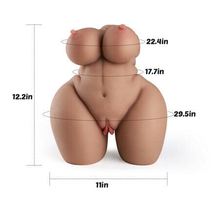 Butterfly - 17.6lbs Realistic Meaty Love Doll in Light Brown Masturbators