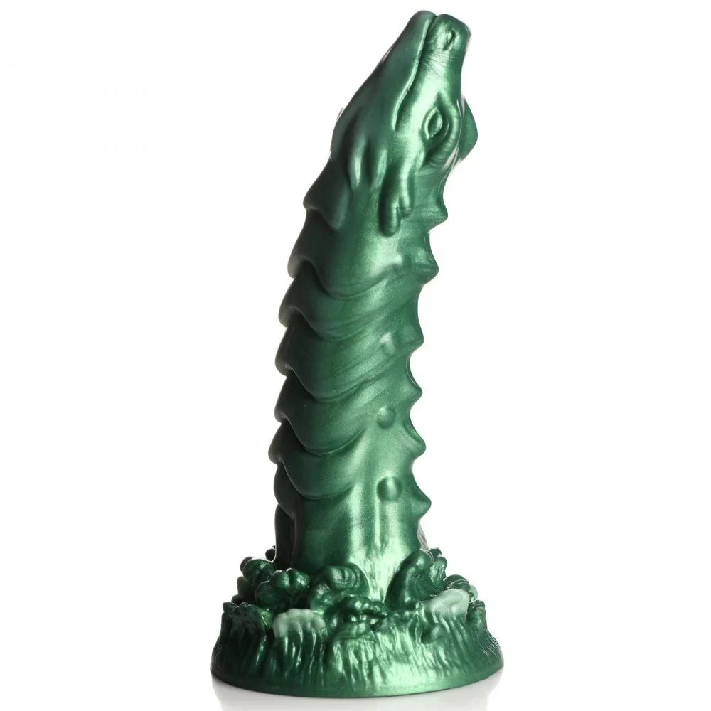Creature Cocks Cockness Monster (Green) – 8.1" Silicone Dragon Dildo