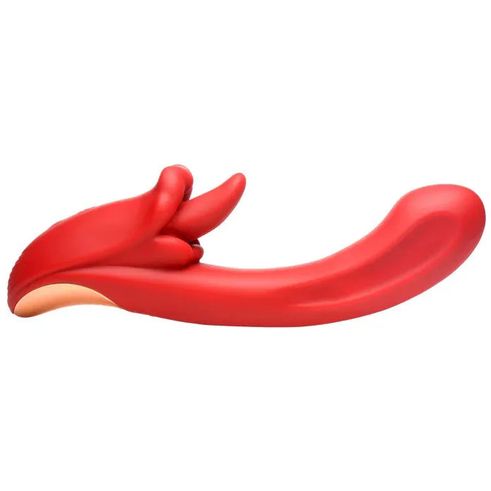 Lusty Licker (Red) – Silicone Licking Vibrator with Vibrating Shaft