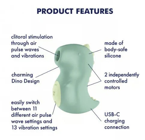 Satisfyer Din-Oooh – Compact Pressure Wave Vibrator with Two Motors