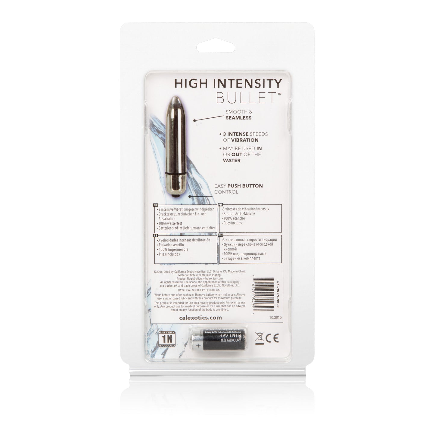 CalExotics High Intensity Bullet (Black) – Waterproof Compact Vibrator