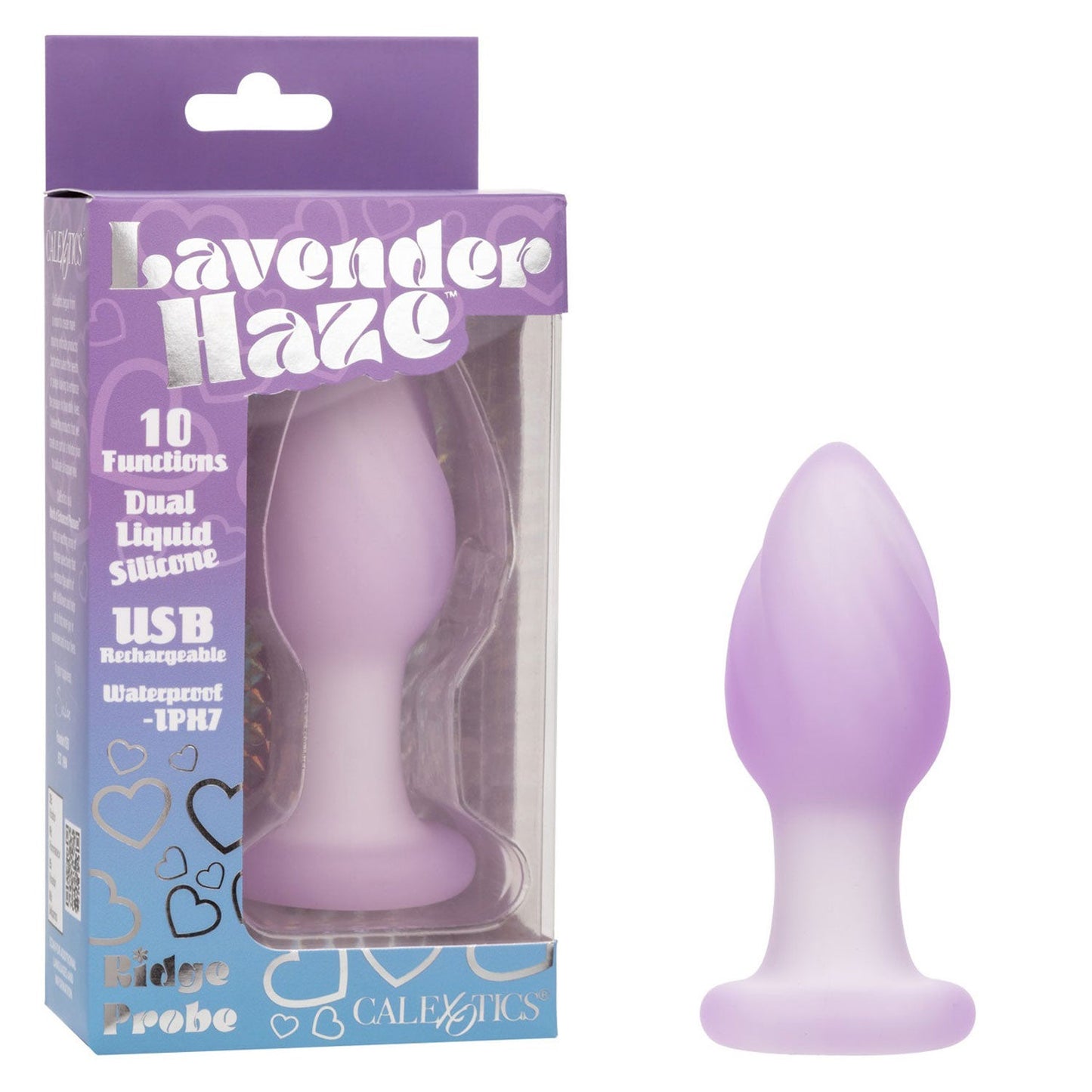 Lavender Haze Ridge Probe – Slim 3.75 Inch Ridged Vibrating Butt Plug