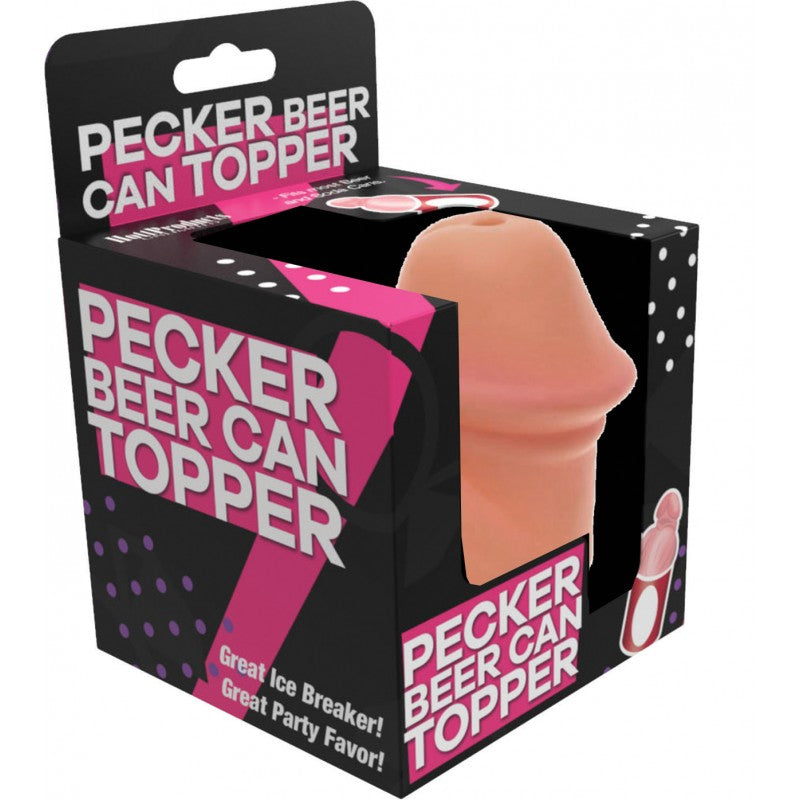 Pecker Beer Can Topper – Food Grade PVC Snap-On Beverage Accessory
