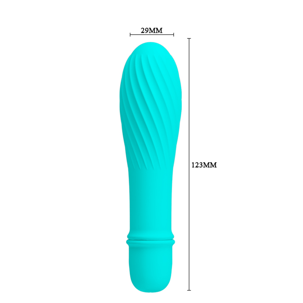 Solomon Mini Vibrator – Silicone Small Vibrator with Swirl Tip