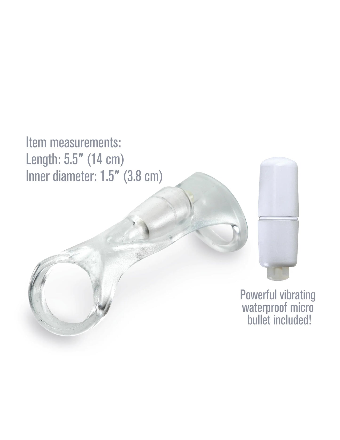 Fantasy X-Tensions Vibrating Cock Sling (Clear) – Vibrating Cock Sling