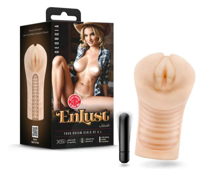 Enlust Georgia Male Masturbator with Bullet Vibrator – Premium Masturbator