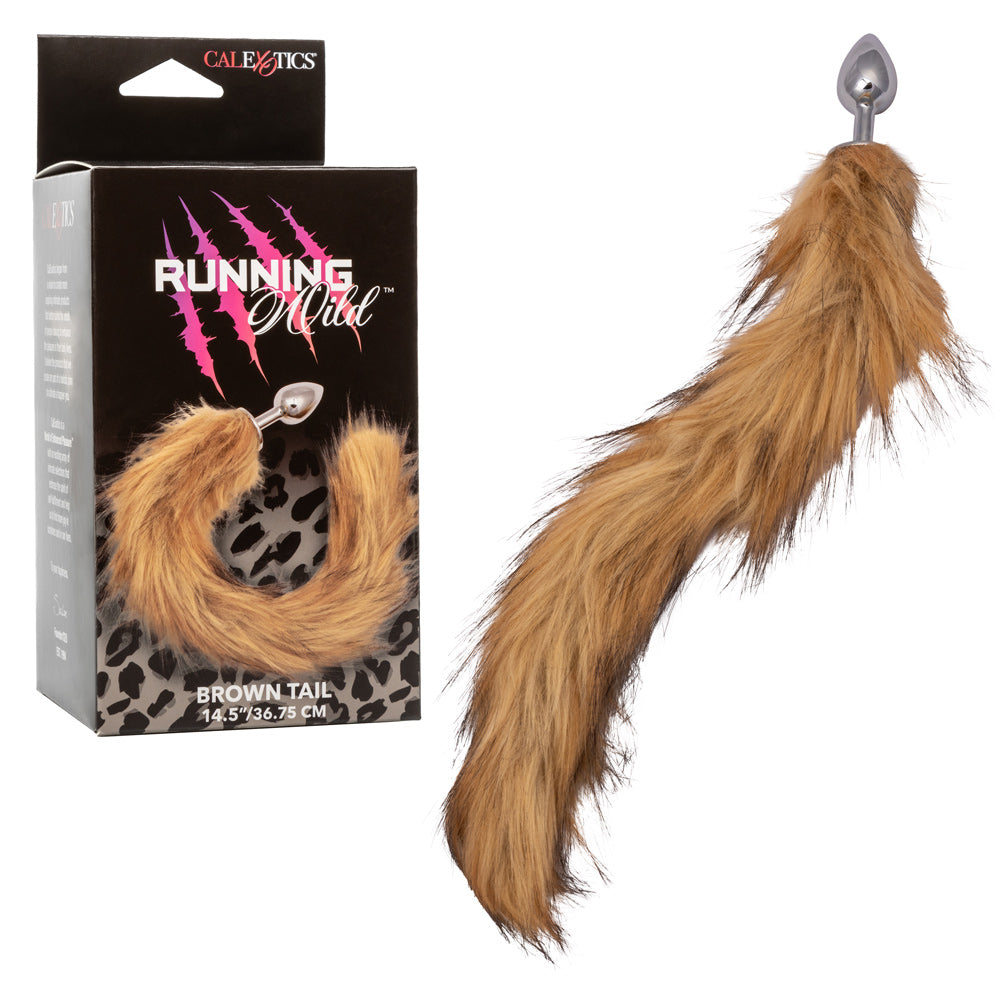Running Wild Tail (Brown) – Metallic Probe with Long Tail Accessory