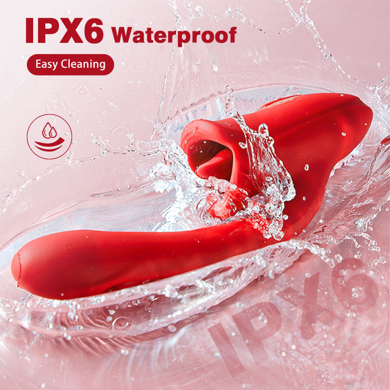 Bisou - Shaped Biting Soother with Vibration & Flapping Vibrators