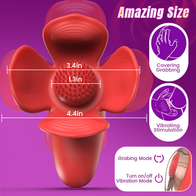 Acmejoy - 10 Pinching 10 Vibrating Nipple Toys Nipple Vibrator Vibrators