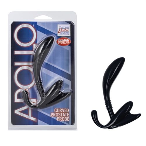 Apollo Curved Prostate Probe (Black) – Durable Pliable Prostate Probe
