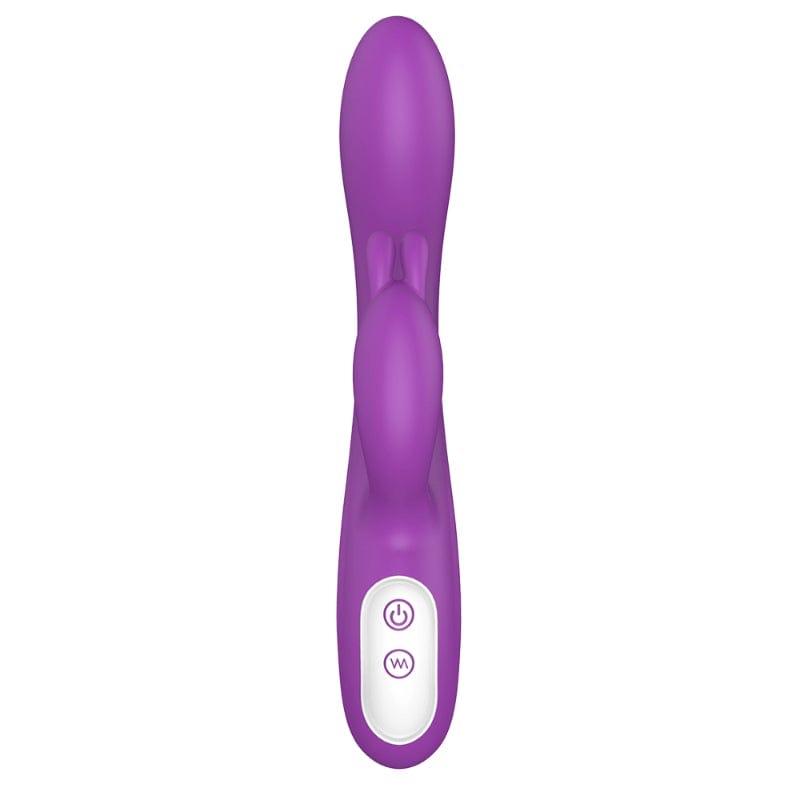 Naughty Heating Rabbit Vibrator Purple 8 Inches Long