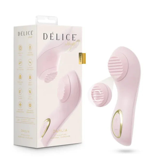 Delice Dahlia – Stimulating Personal Massager with Rotating Pearl
