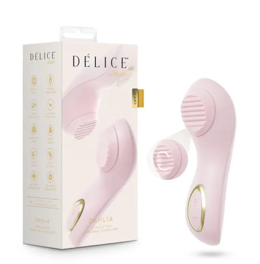 Delice Dahlia – Stimulating Personal Massager with Rotating Pearl > Sex Toys For Ladies > Clitoral Vibrators and Stimulators
