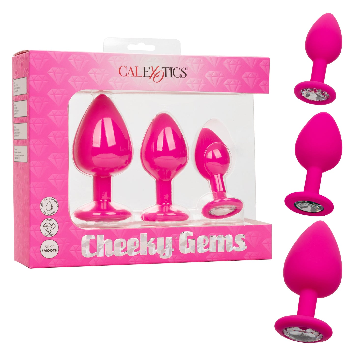 Cheeky Gems – Anal Training Kit with Three Graduated Anal Plugs