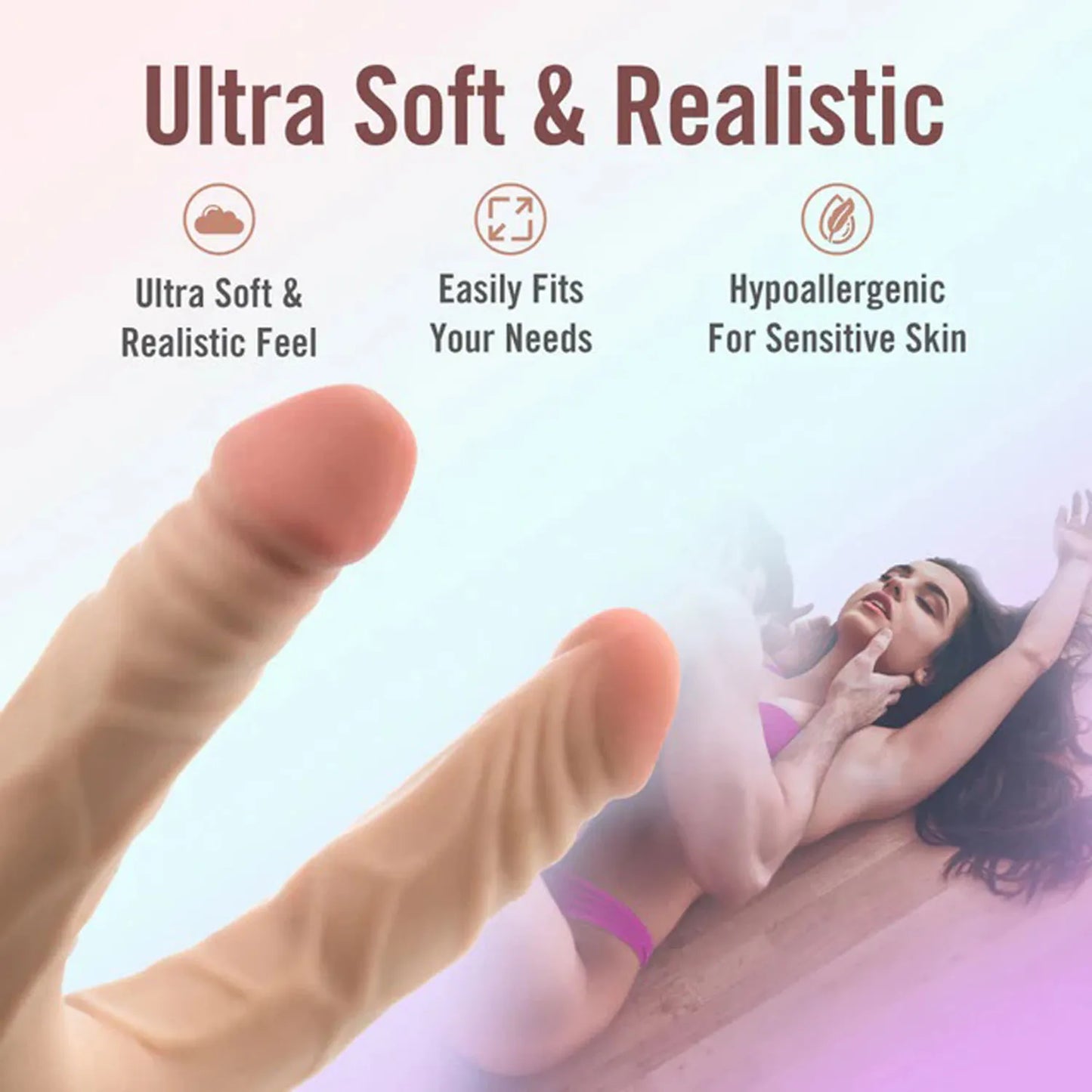 Dr. Skin Plus 14 Inch Posable Double Dong – Dual-Ended Dildo