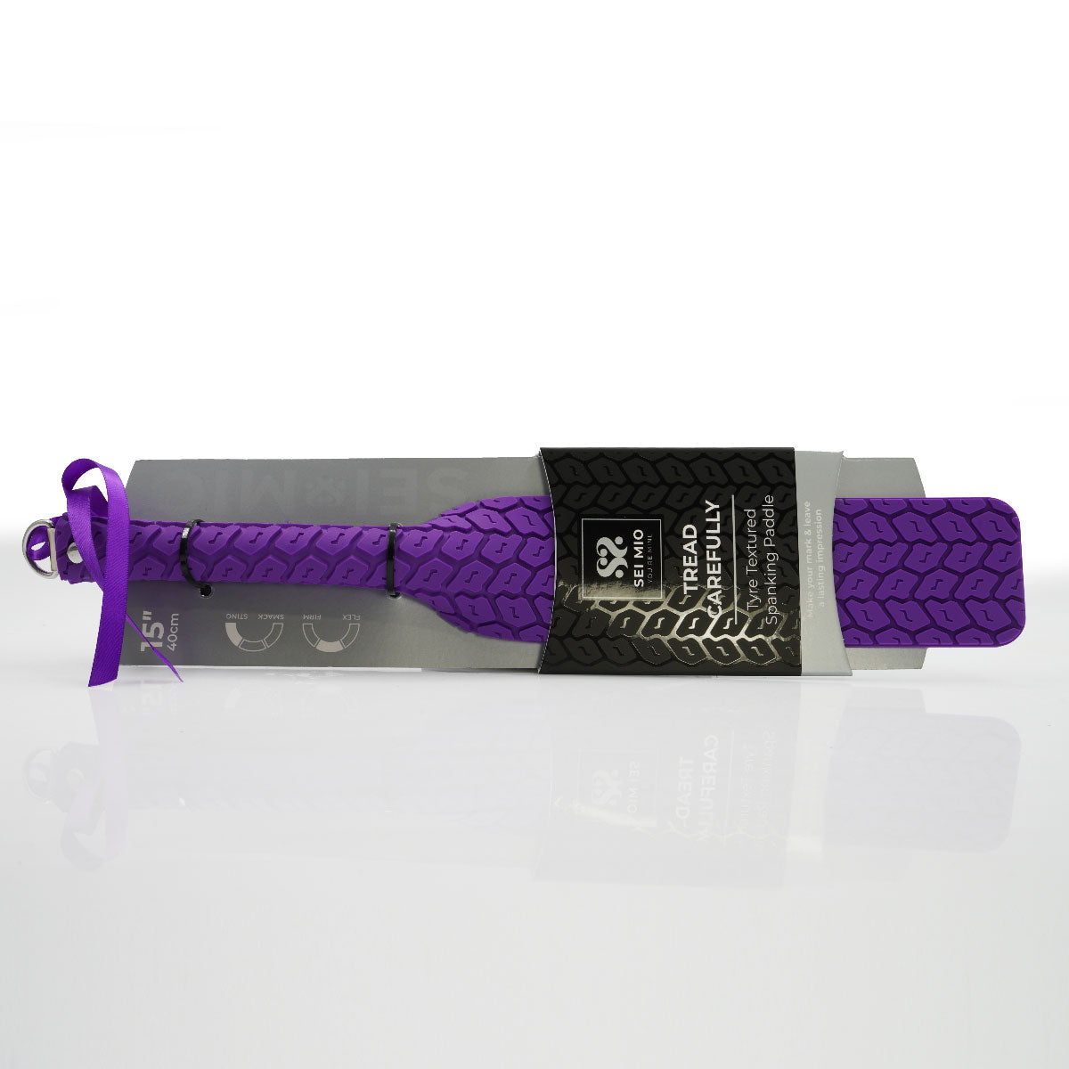 Sei Mio Tyre Paddle Purple 15 Inch Double-Sided Vegan Waterproof Spanking Paddle