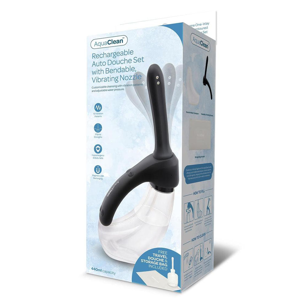 AquaClean Auto Douche Set with Bendable Vibrating Nozzle