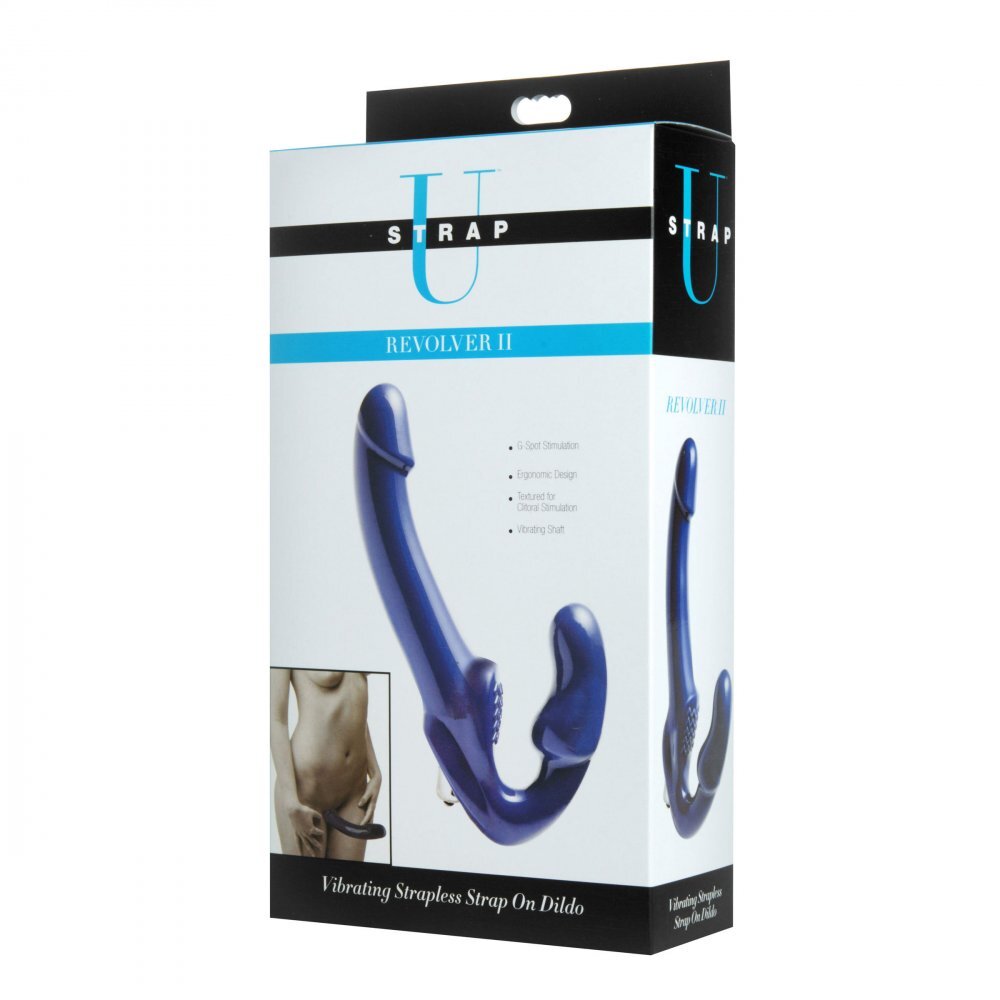 Revolver 2 Vibrating Strapless Strap On Dildo Toy
