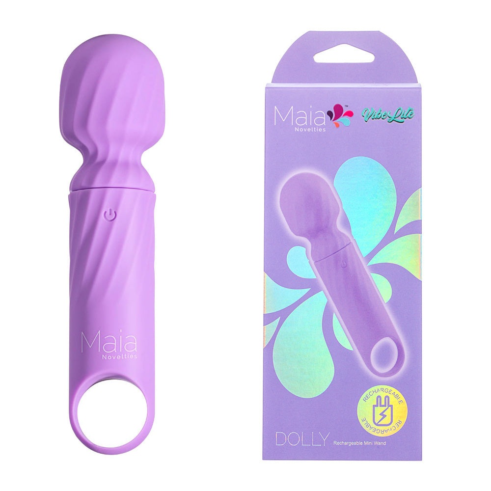 Maia Dolly Mini Massage Wand Purple