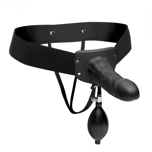 Master Series Pumper Inflatable Hollow Strap-On – Body Safe Silicone Strap-On