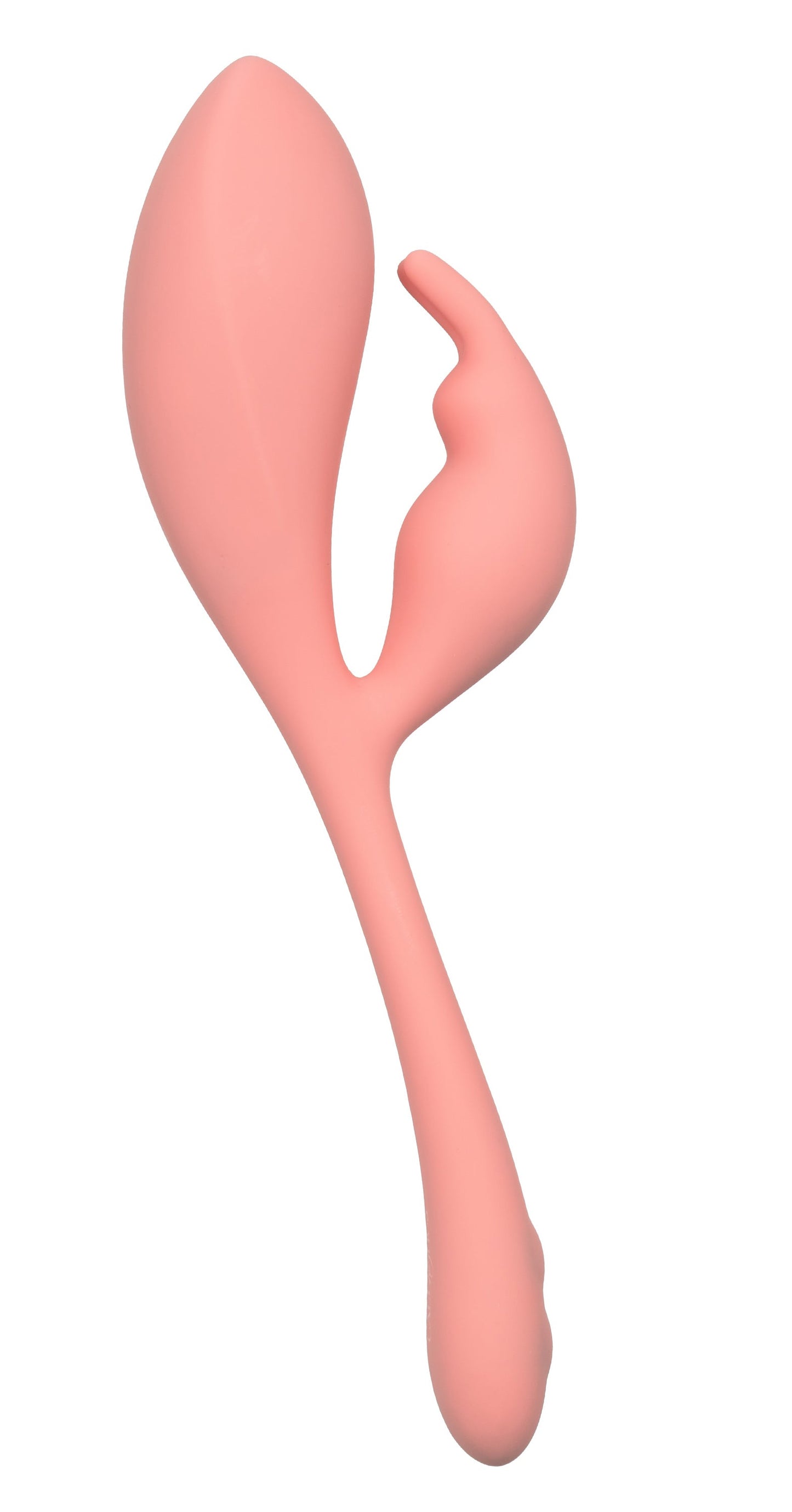 Elle Liquid Silicone Bunny Vibrator in Soft Pink with 10 Vibration Functions and Flexible Body