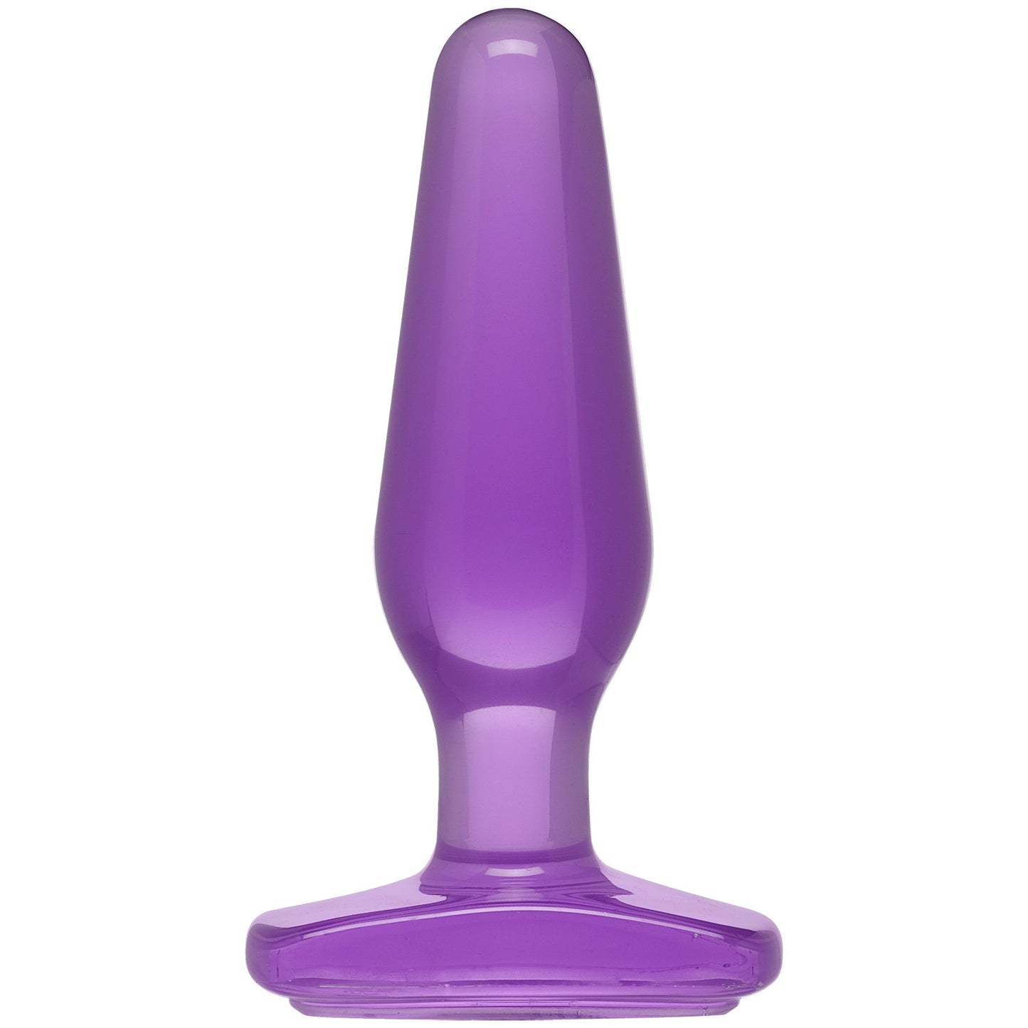 Medium Butt Plug Purple 5 Inch Crystal Jellies Toy