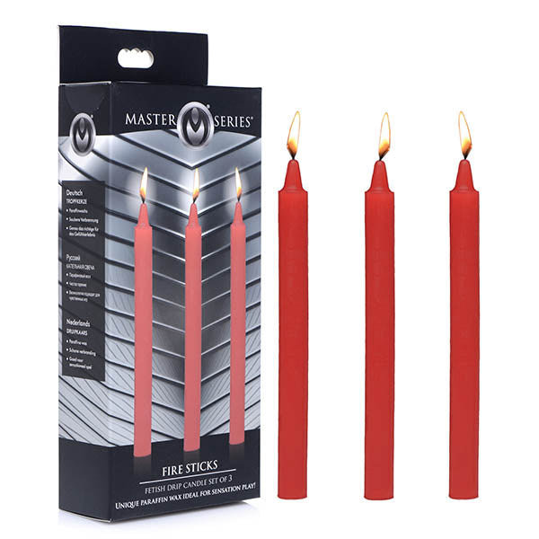 Fetish Drip Candles 3 Pack Red for Sensation Play