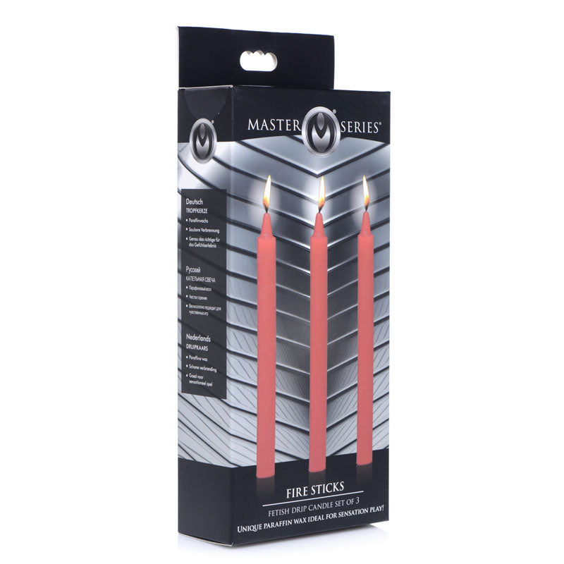 Fetish Drip Candles 3 Pack Red for Sensation Play