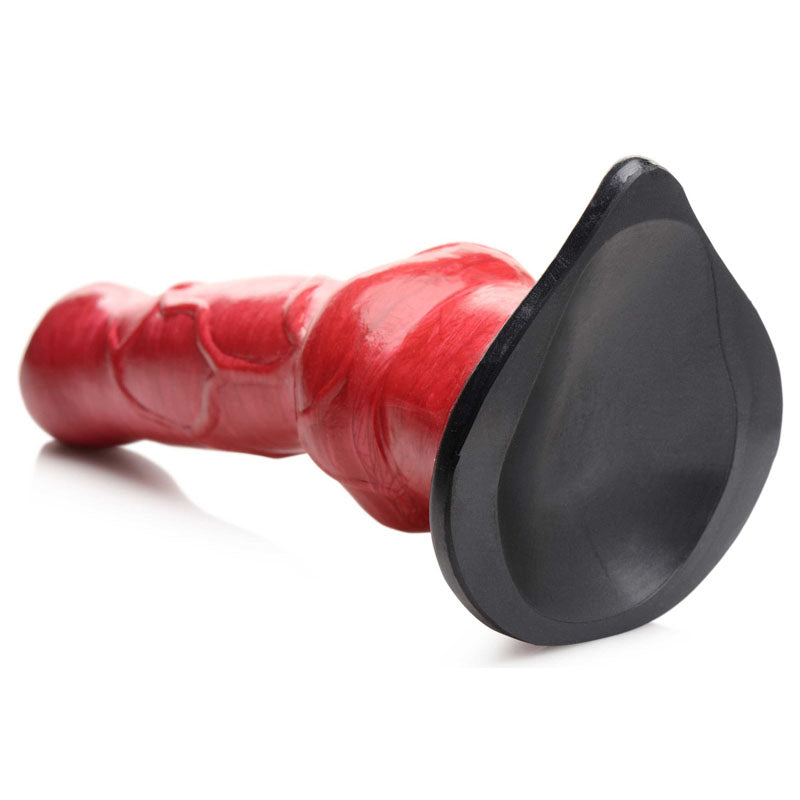 Creature Cocks Hell-Hound Canine Dildo (Red) – 19 cm Silicone Dildo
