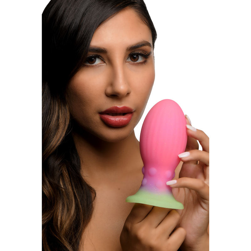 Creature Cocks Xeno Egg (Glow in Dark) – Ribbed Alien Egg Vibrator 4.5 inch