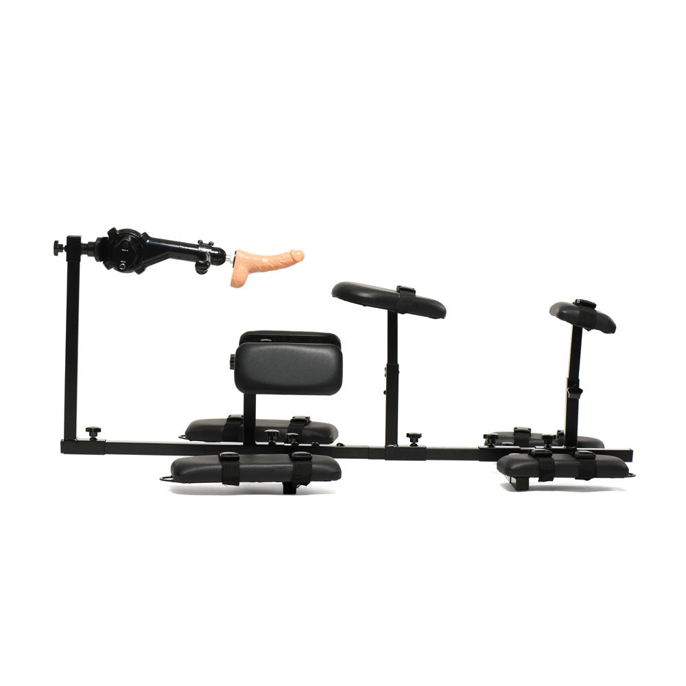 Master Series Subversion Deluxe Stockade – Horizontal BDSM Restraint with Sex Machine