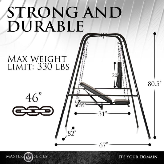 Master Series Throne Adjustable Sex Sling with Stand > Sex Toys > Swings & Slings