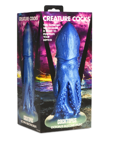 Creature Cocks Cocktopus Octopus (Iridescent Blue) Silicone 8.4 Inch Fantasy Textured Dildo
