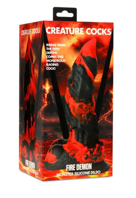 Creature Cocks Fire Demon Monster – Silicone Dildo