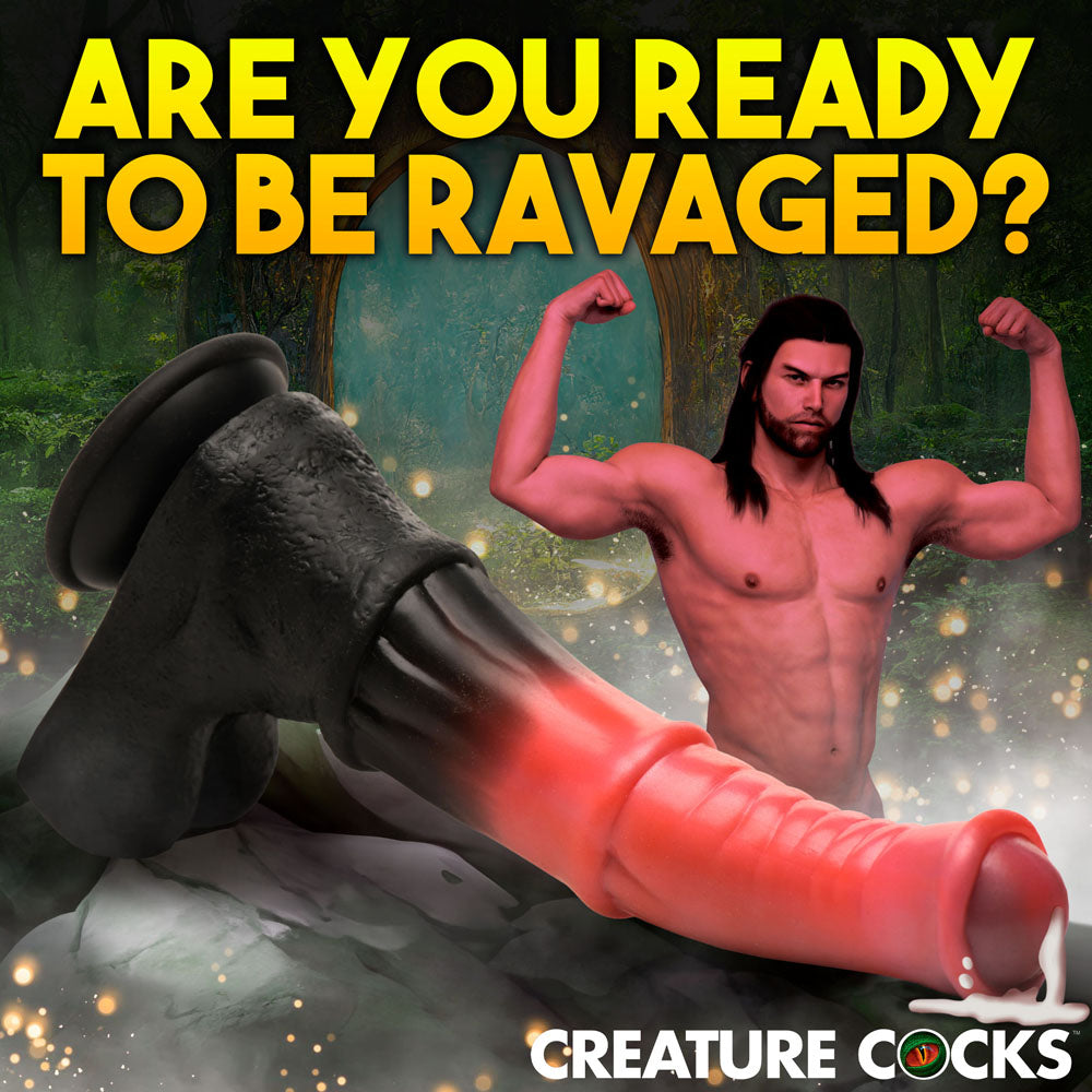 Creature Cocks Centaur Explosion (Pink/Black) – 24.5 cm Squirting Fantasy Dildo
