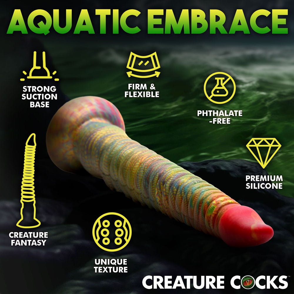 Tenta Dick Tentacle Silicone Dildo (Multicolor) – 11 Inch Ribbed Tentacle Dong
