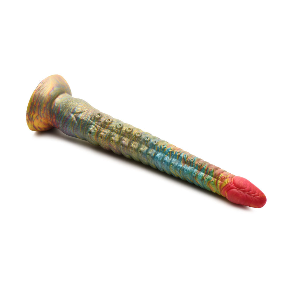 Tenta Dick Tentacle Silicone Dildo (Multicolor) – 11 Inch Ribbed Tentacle Dong