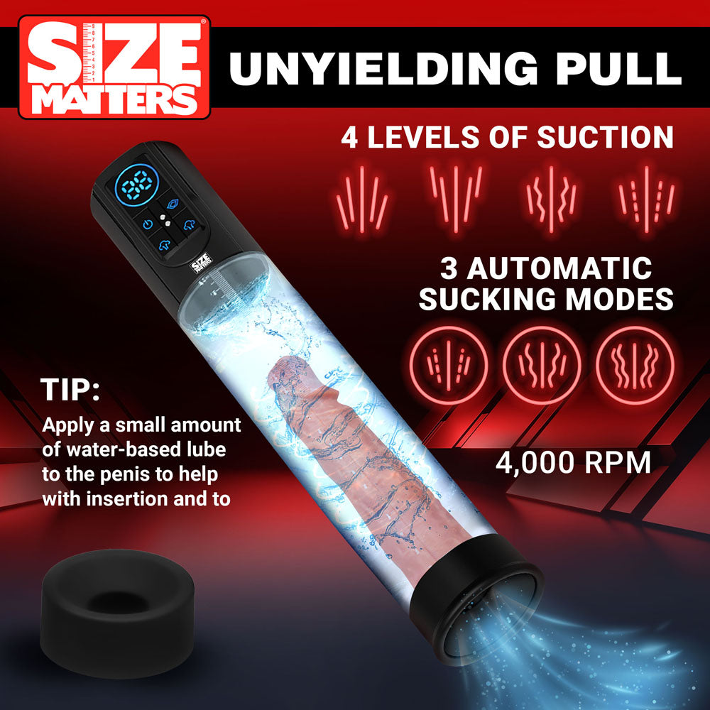 Size Matters Sucking Submersible Penis Pump 7.75" x 2.6"